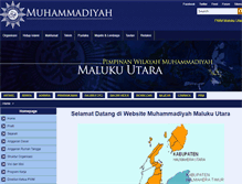 Tablet Screenshot of malut.muhammadiyah.or.id